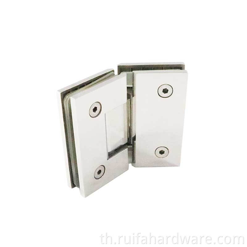 บานพับประตูห้องอาบน้ำกระจกไร้กรอบ (4) Frameless Glass Shower Door Hinges (4)